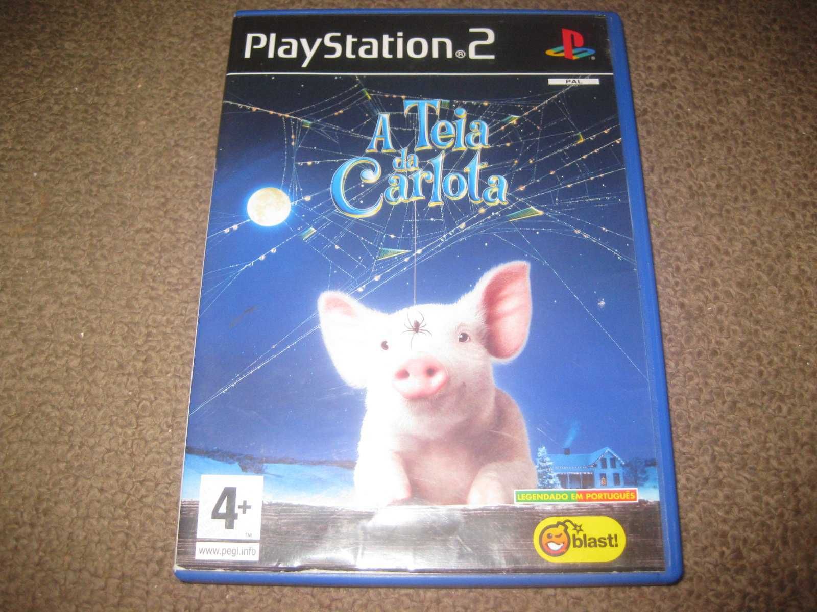 Jogo "A Teia da Carlota" PS2/Completo!