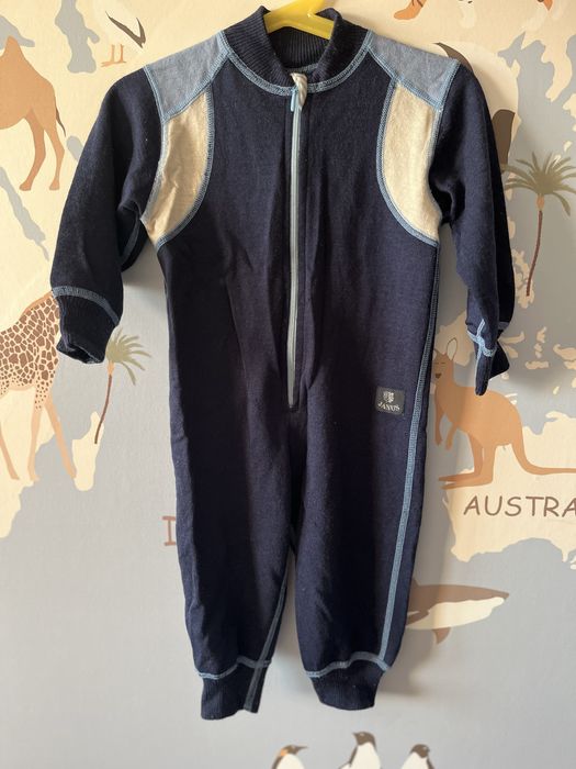 Janus kombinezon merino 80 granatowy pajacyk wełna merino