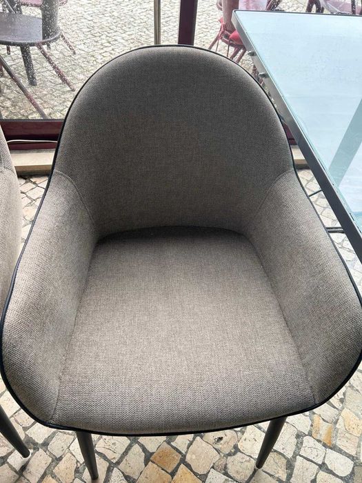 Cadeira de designer, côr bege