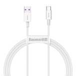Baseus Superior Kabel Usb - Usb Typ C 66 W 6A 1 M Biały (Catys-02)