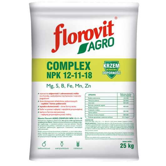 Florovit Agro Complex NPK 12-11-18/ Hydrocomplex Yara Mila 25 kg