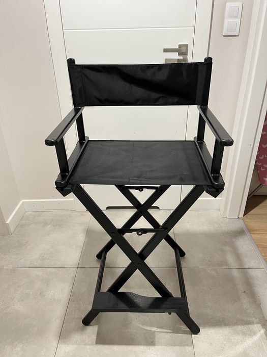 Krzesło reżyserskie do makijażu Clavier aluminiowe