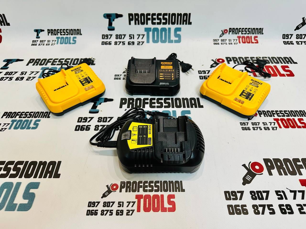 Аккумуляторы и зарядные устройства АКБ Makita DeWALT 12V-36V 1-9A