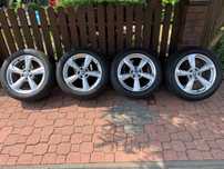 Felgi aluminiowe Audi 18 cali wraz z oponami letnimi