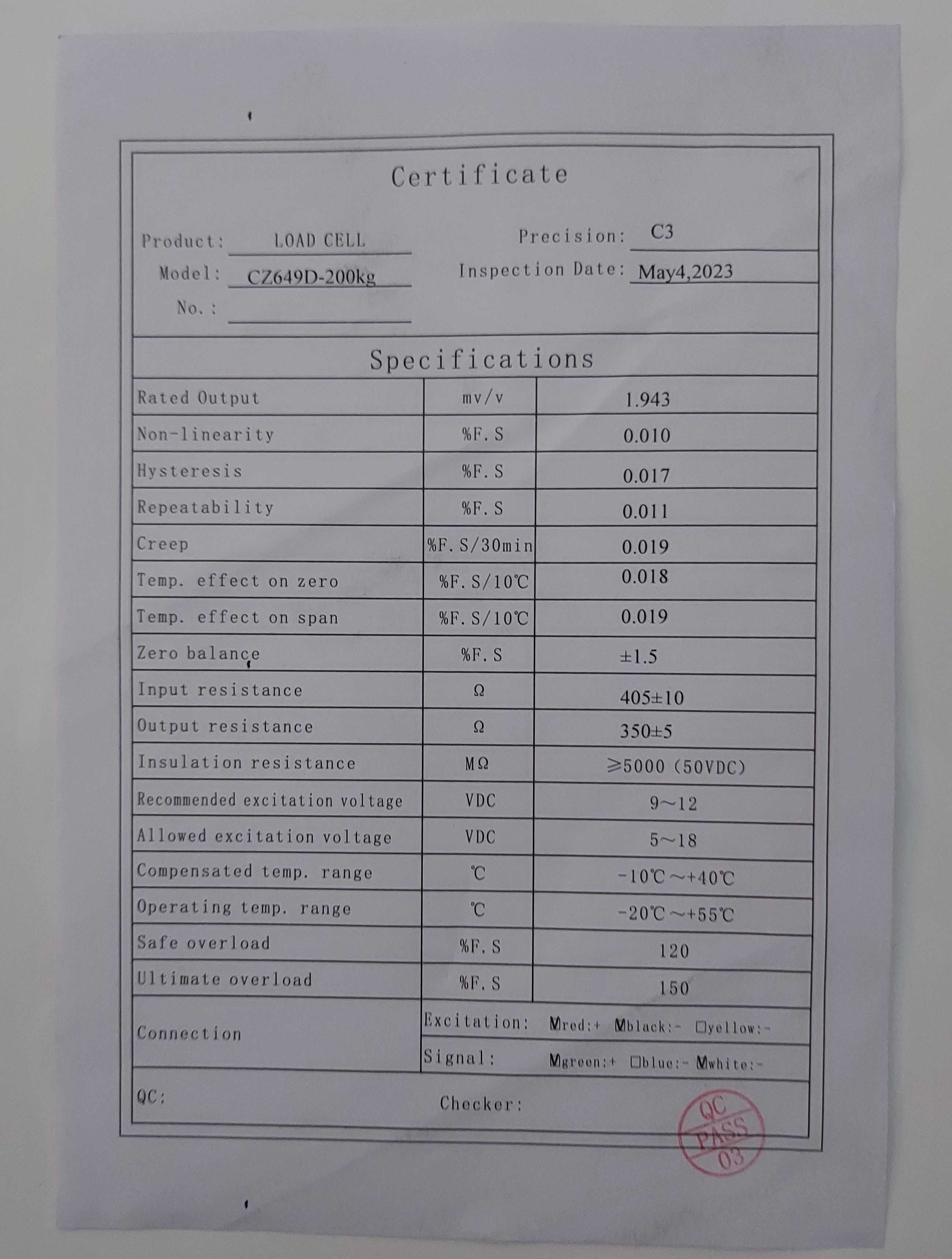 тензодатчики CZL  200 -750кг