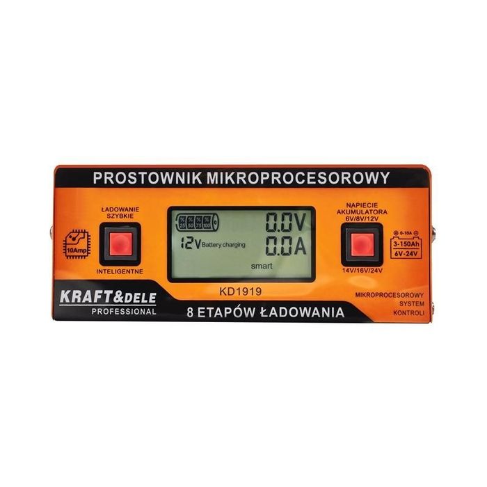 Nowy prostownik mikroprocesorowy 10A 6/8/12/14/16/24 V