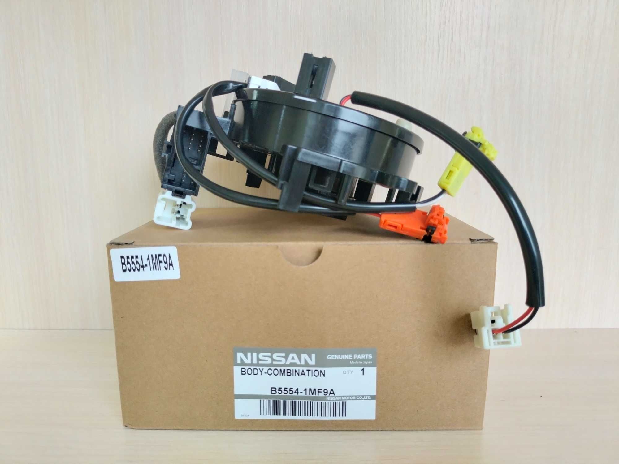 Шлейф керма Nissan Leaf 2010-2017 B55541MF9A підрульовий модуль SRS