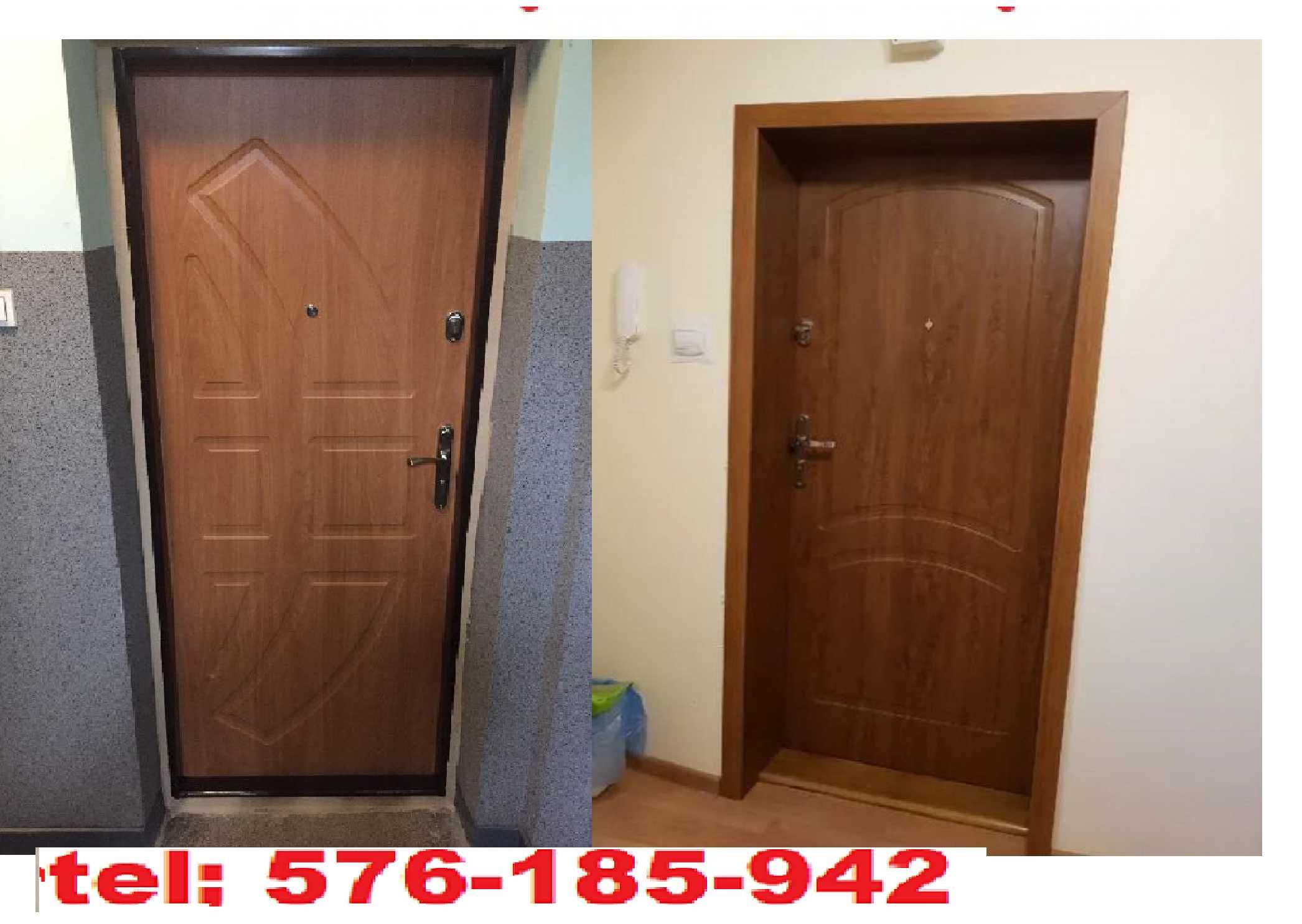 Drzwi do mieszkania wejściowe ZEWNĘTRZNE z montażem-wewnątrzklatkowe