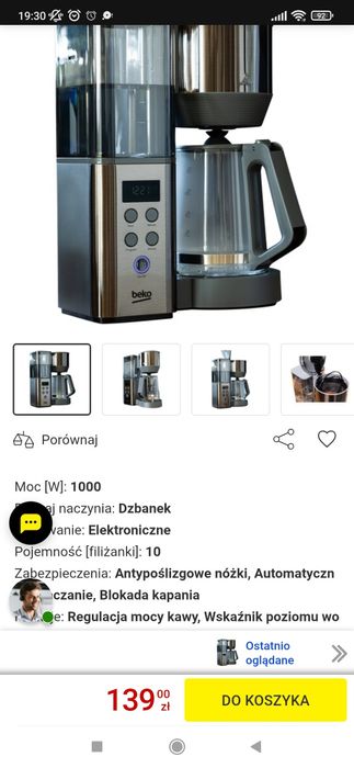 Ekspres BEKO CFM7355DX