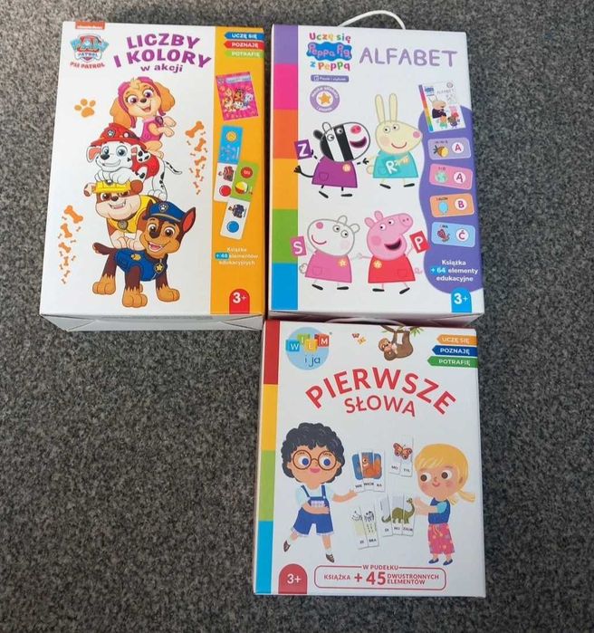 Zeestaw edukacyjny Psi patrol Peppa pig