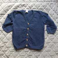Granatowy sweter rozpinany dziecięcy H&M rozmiar 86