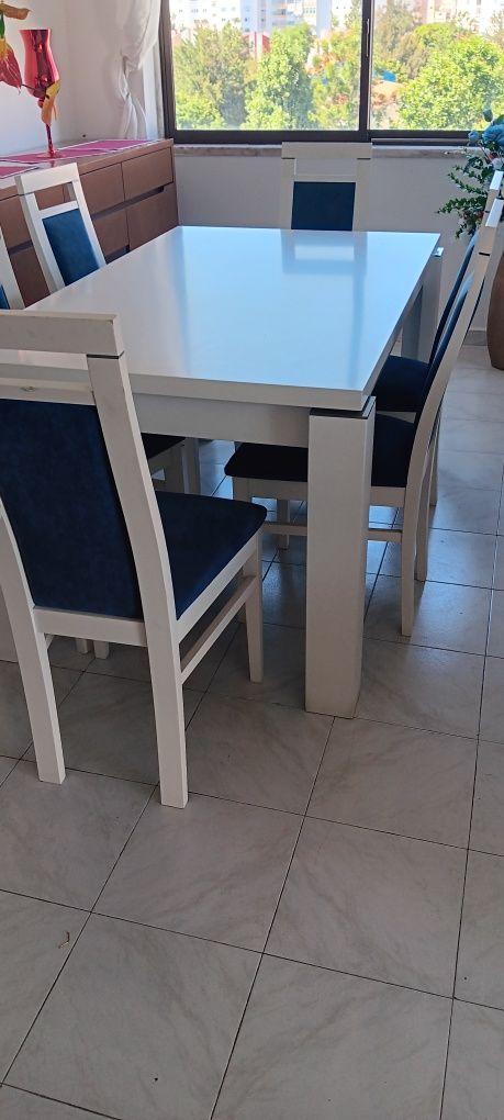 Mesa de jantar + 6 cadeiras