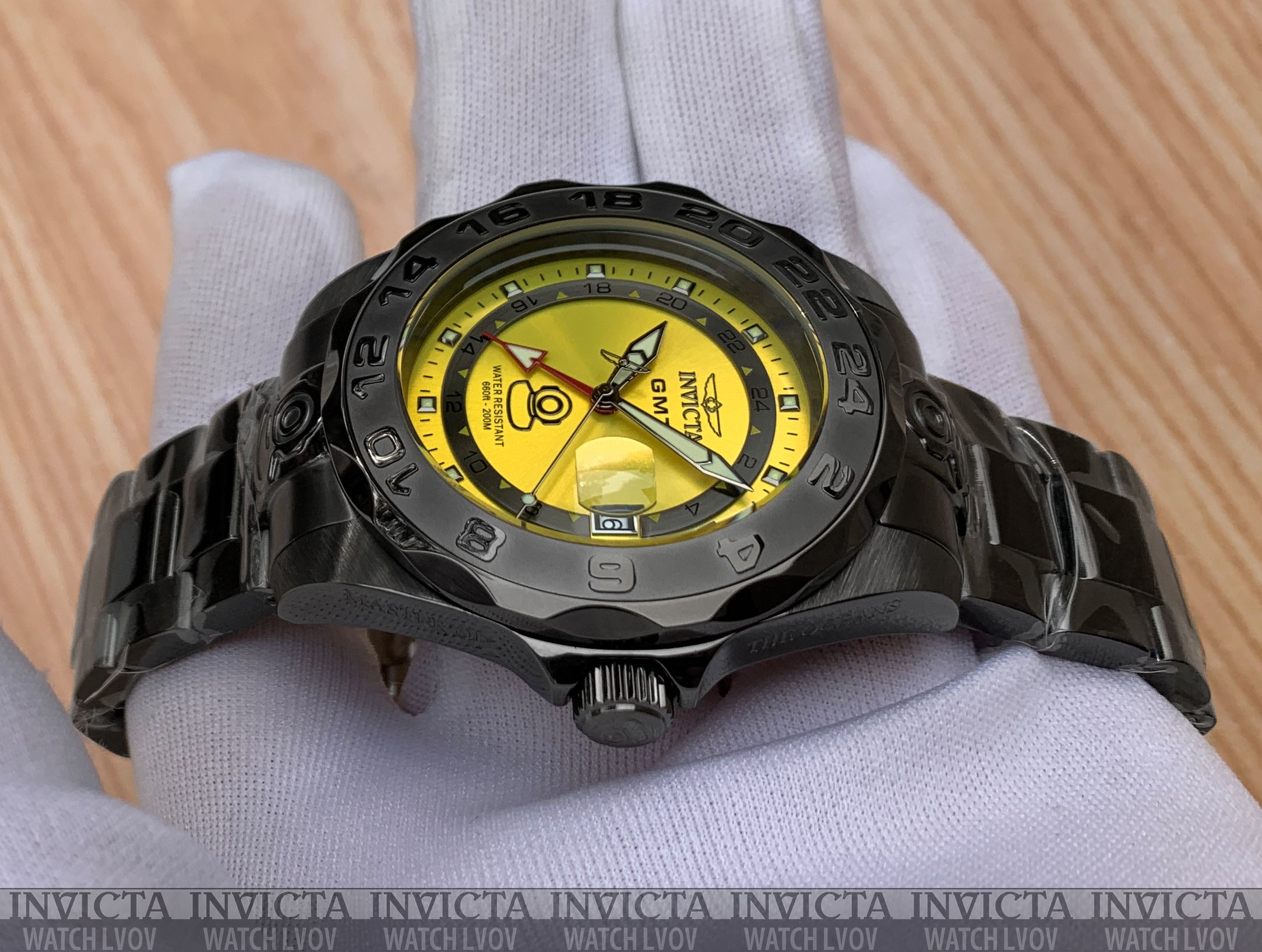 Швейцарские часы Invicta 33570 Pro Diver Master of Ocean 44 mm. GMT