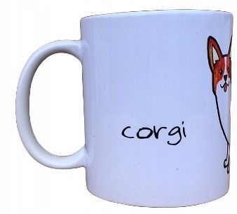 Kubek Z Nadrukiem Rasy Psów Corgi + kartonik