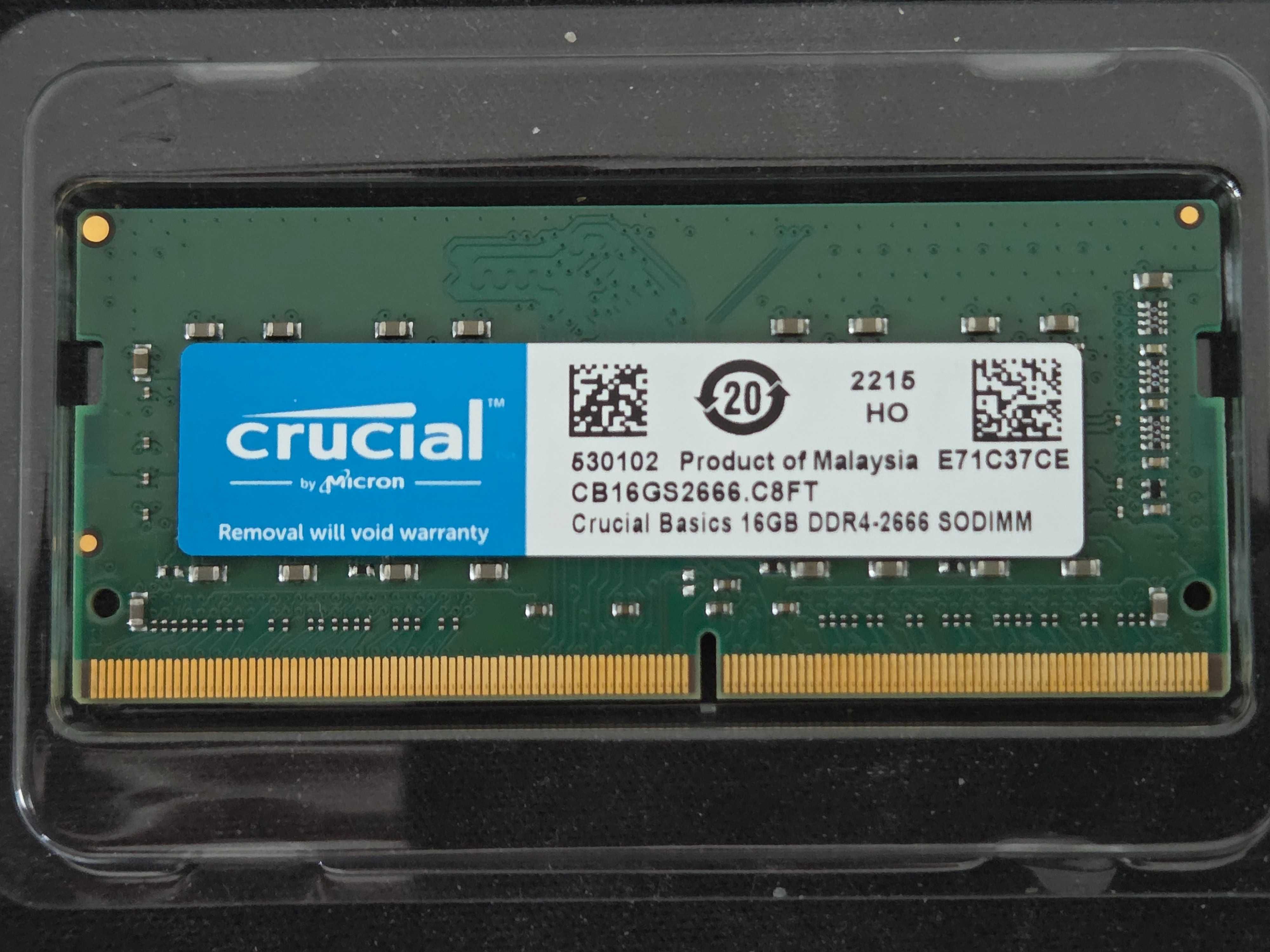 Crucial 16GB SODIMM DDR4 2666 MHZ