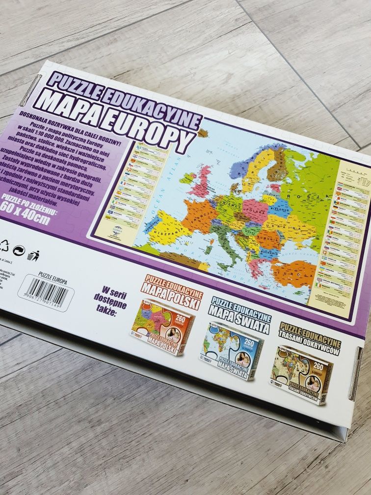 Puzzle Mapa europy