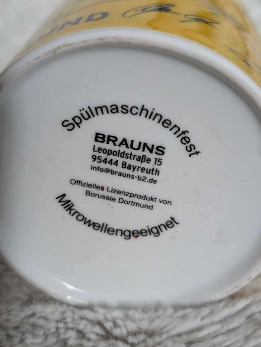 Kubek Borussia Dortmund 2011/2012 autografy drużyny BVB 09