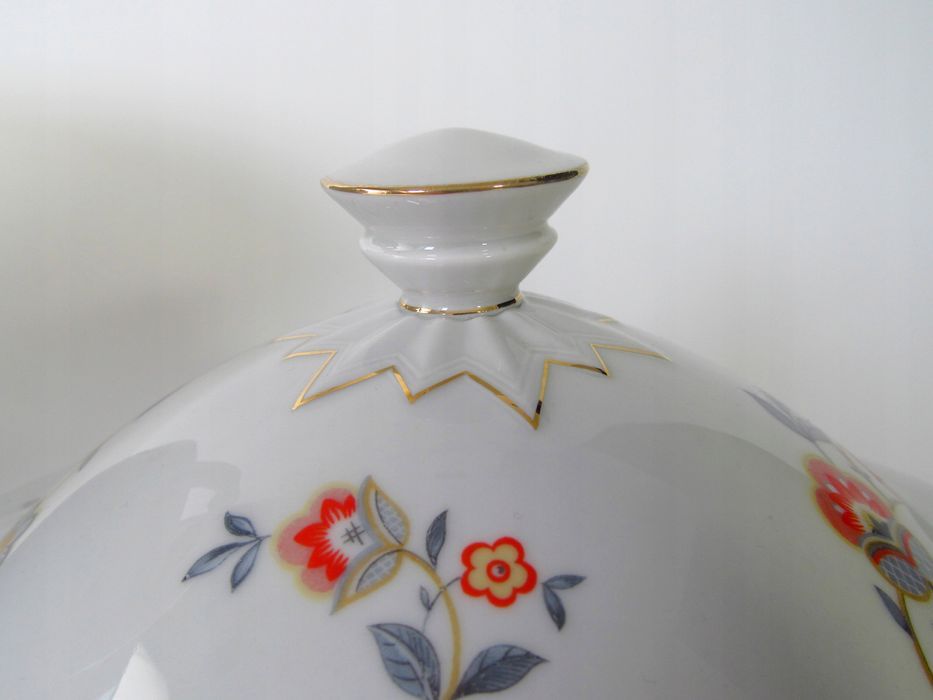 art deco 1930 piękna waza porcelanowa jaeger