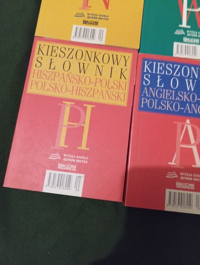 Kieszonkowe słowniki cena za zestaw