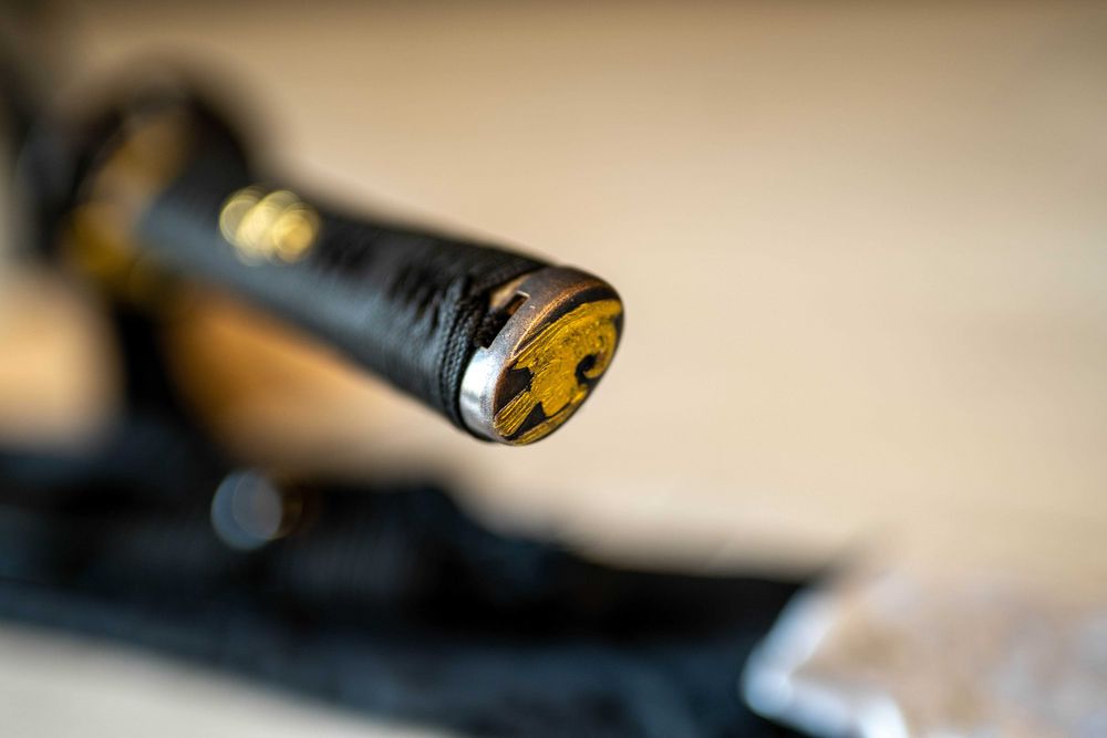 Miecz samurajski Japońska Katana Stal T10 Potrójne Zbrocze Warszawa