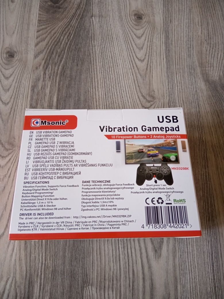 USB vibration gamepad