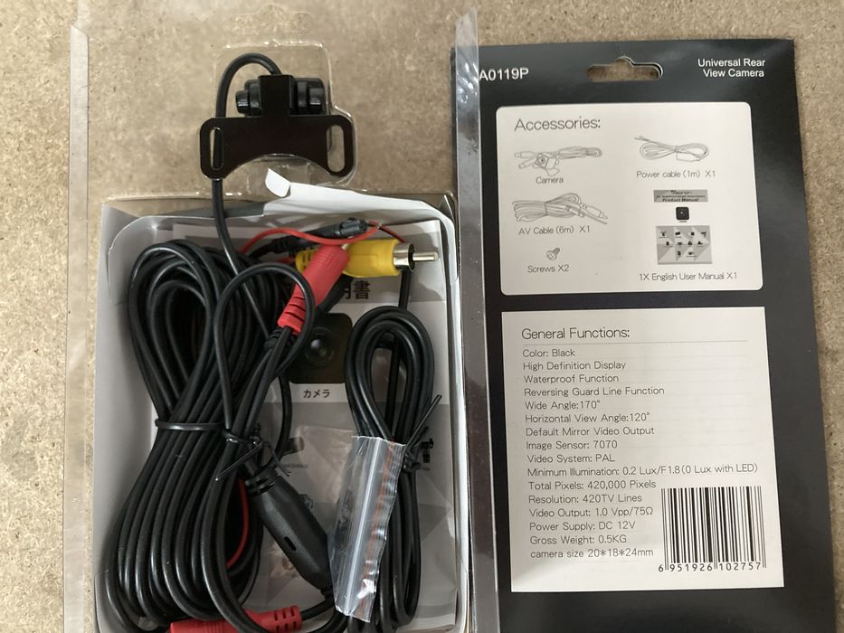 Câmera traseira automóvel