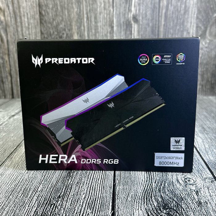 Оперативная память Predator Hera DDR5 RGB 32GB 8000MHz  1 шт. NEW!