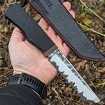 Нож ручной работы арт.05674 san mai Rex 121 в обкладках 95X18