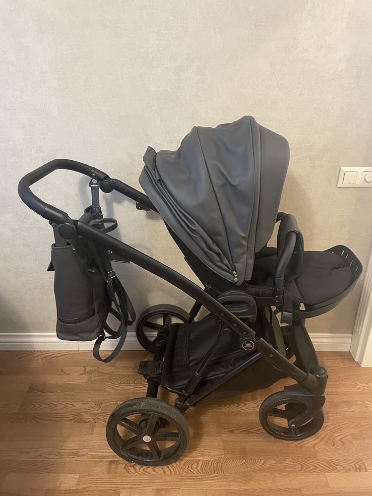 Сіра коляска tako baby exclusive prams 2 в 1