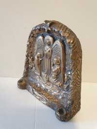 Antuga escultura em bronze - Sagrada Família -