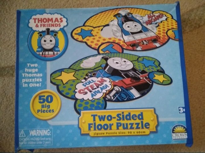 Duże puzzle dwustronne Thomas 50 elementów