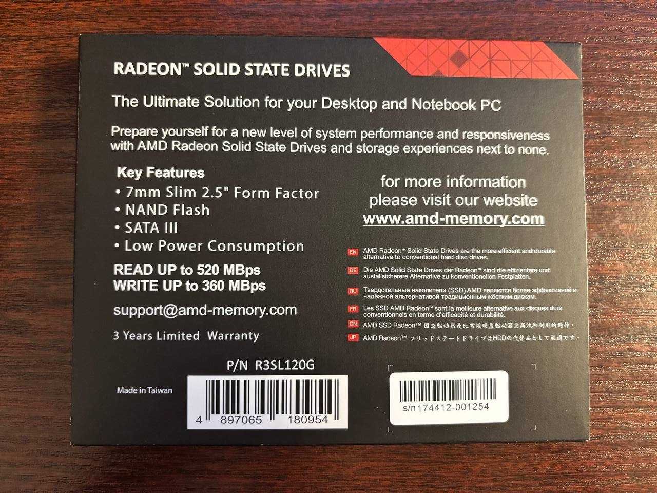 Накопичувач SSD AMD Radeon SSD 120gb