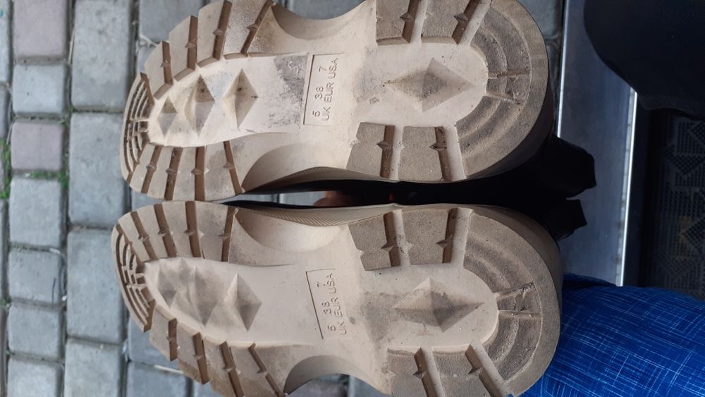 Черные ботинки челси H&Mна толстой подошве38р.Кожа..