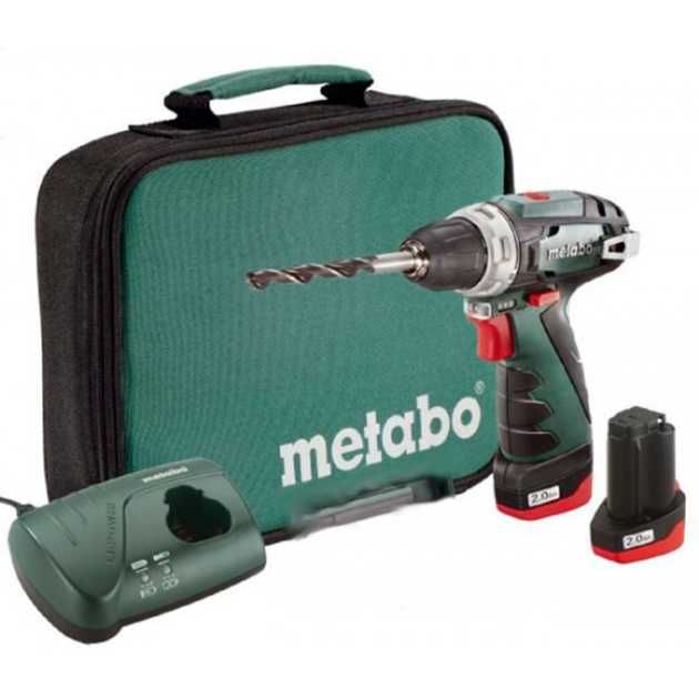 Дриль-шурупокрут METABO PowerMaxx BS Basic 10.8В, 2x2.0 A/г + сумка