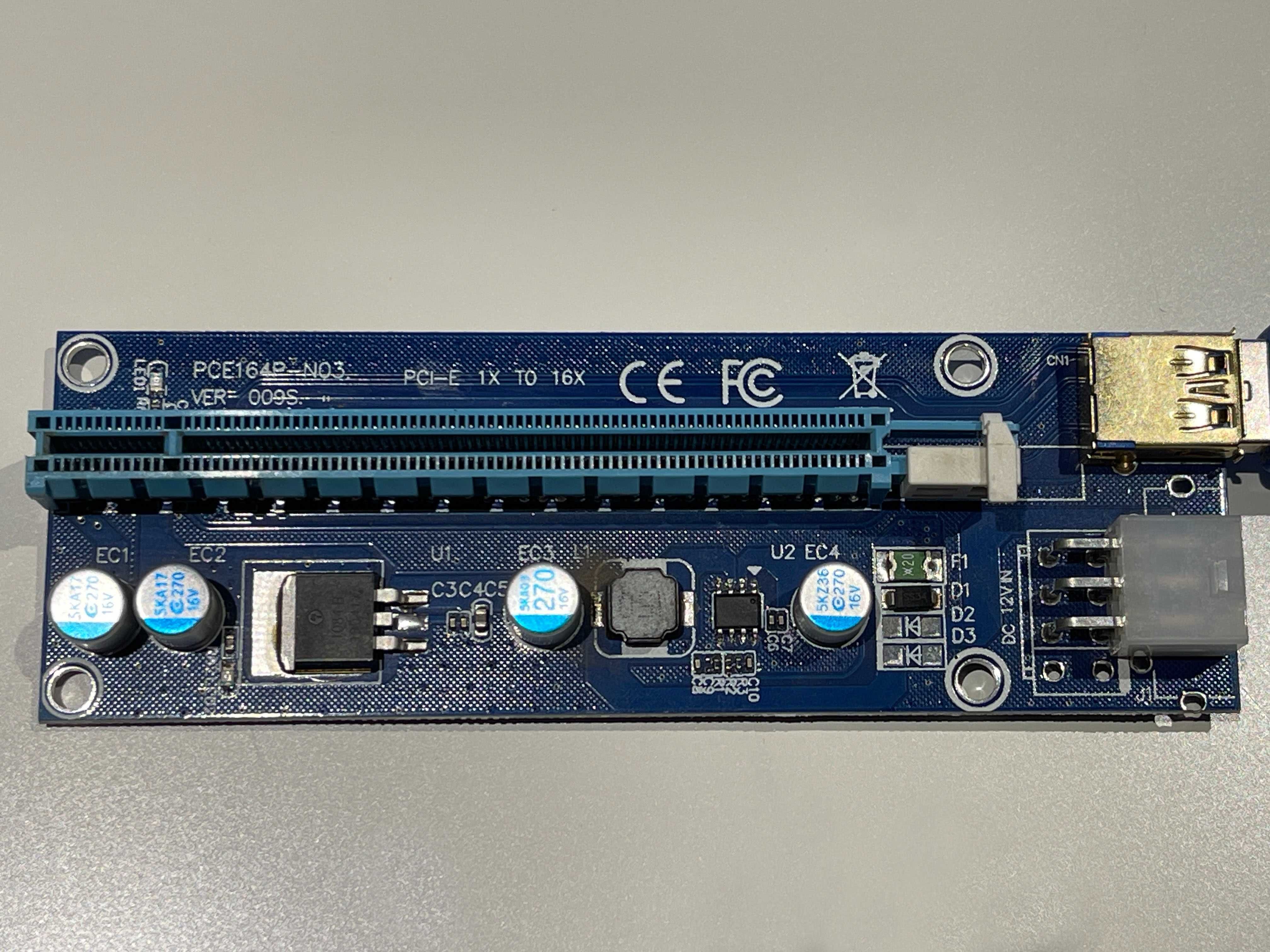 Riser USB3.0 PCI-E PCI 1x-16x 6PIN SATA 009S