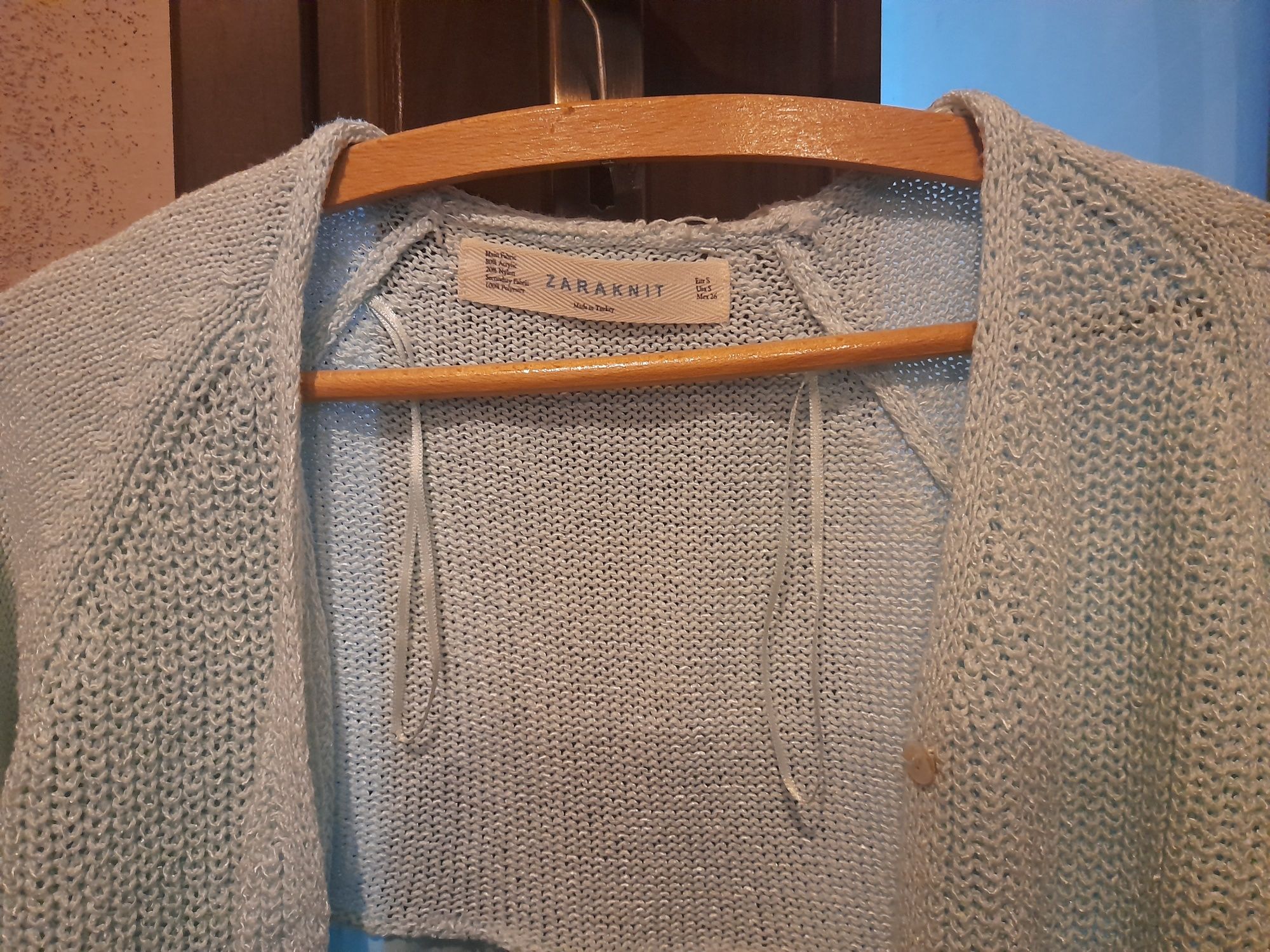 Sweterek na guziki Zara Knit 36 (S]