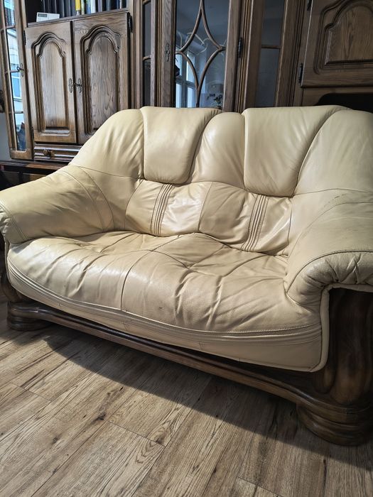 Skórzane meble + ława gratis do salonu. Tylko odbiór osobisty!