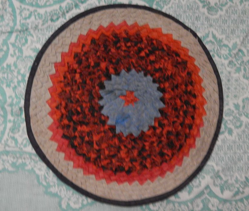 дорожка коврова тепла напольна кругла вінтажна коврик діаметром 56 см