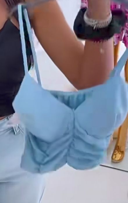 Top damski niebieski.nowy  uni s m