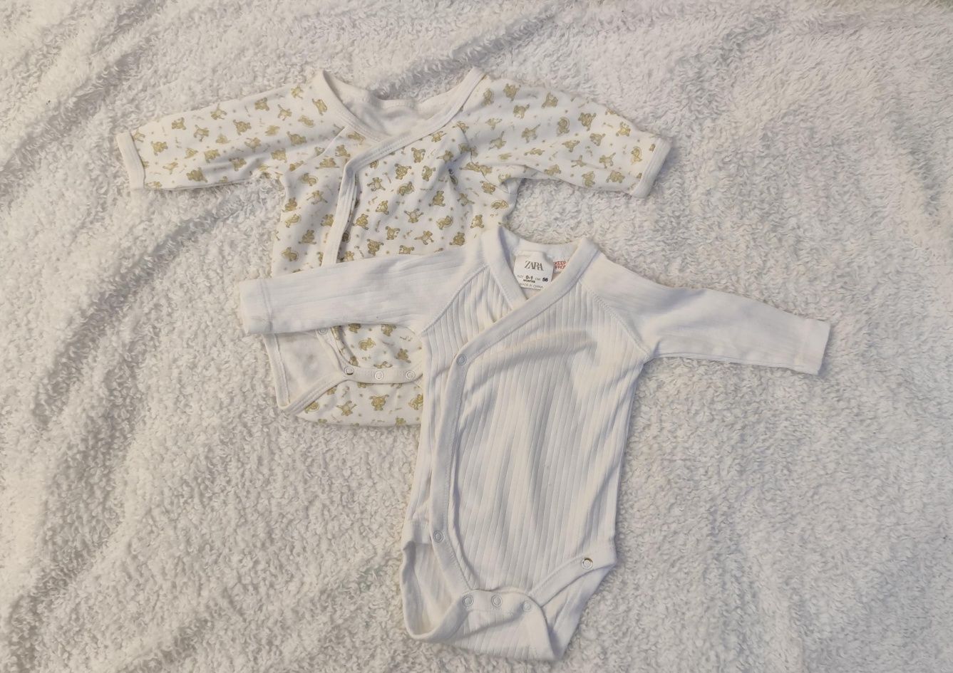 Zestaw 14szt body dziecięce długi rękaw 56cm
