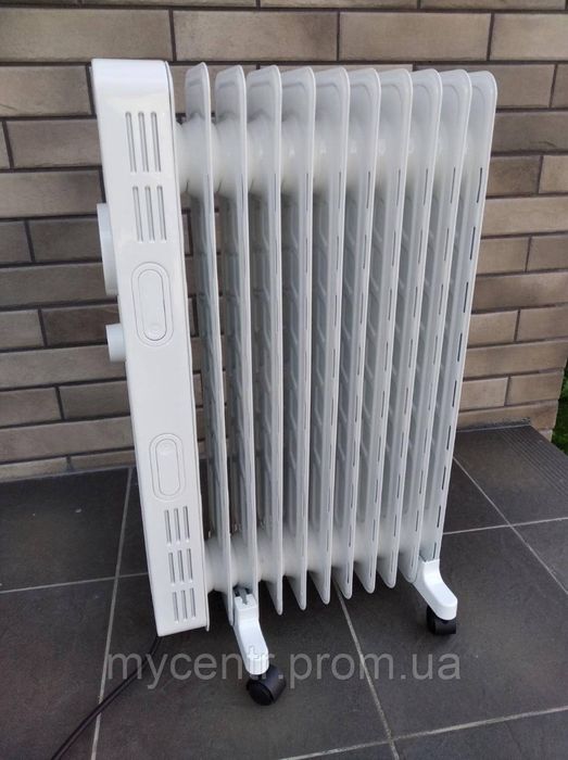 Електричний масляний обігрівач Kumtel KUM-1230S White