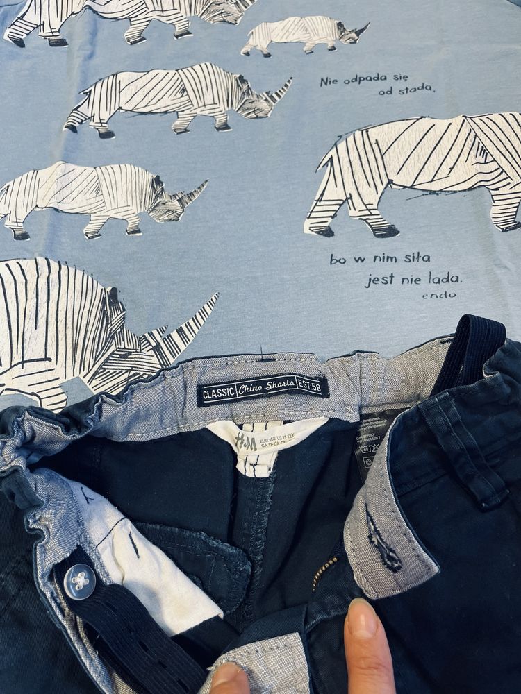 Zestaw na lato dla chłopca koszulki spodenki szorty 152 H&M Zara endo