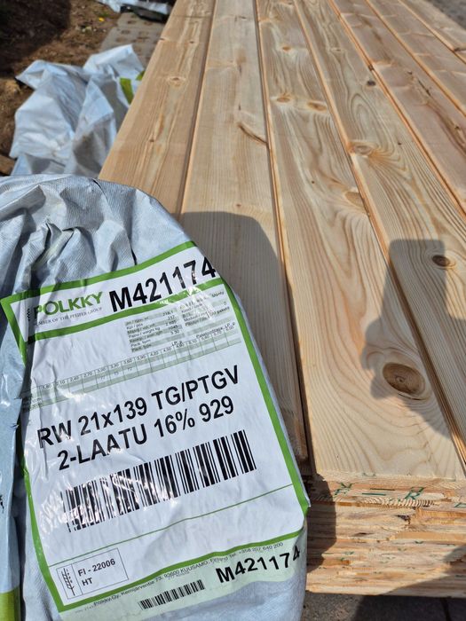 Boazeria, deska elewacyjna, skandynawska, 14x145mm w 2-kl (ładna) !!!