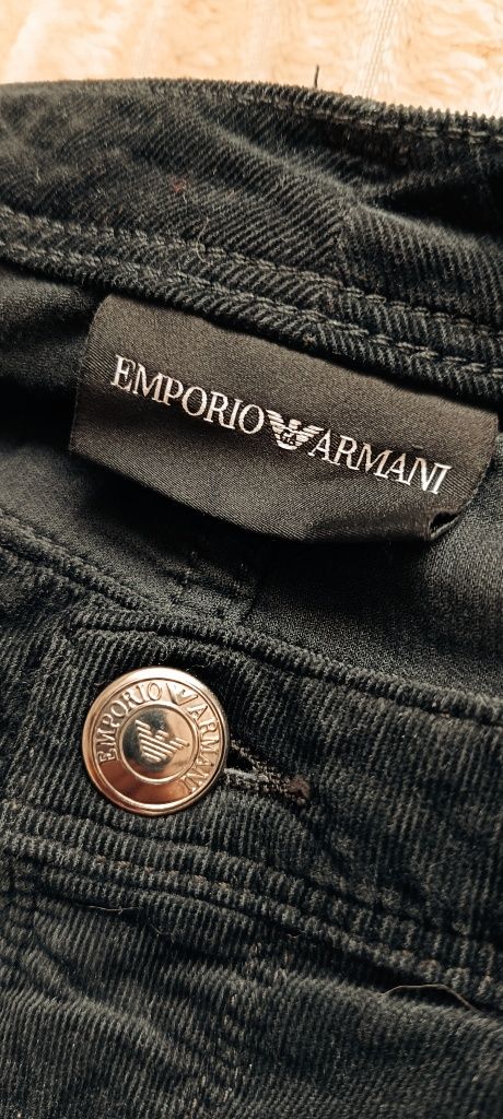 Spodnie sztruksowe Emporio Armani r S