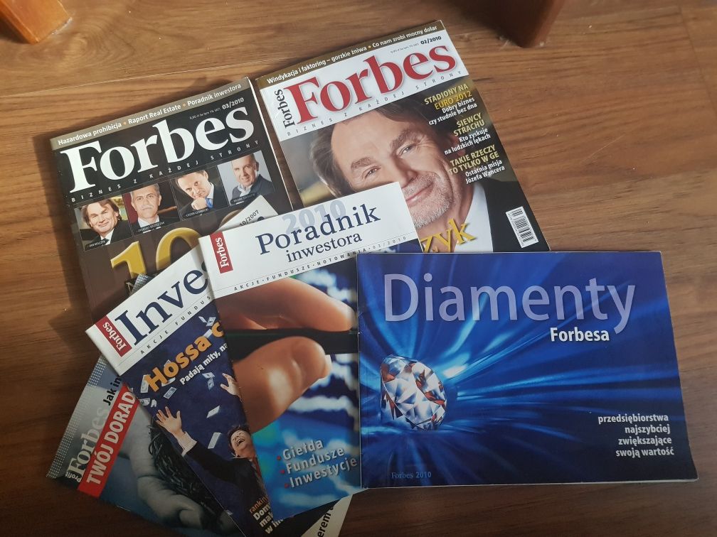 Rożne numery gazeta Forbes 8 szt