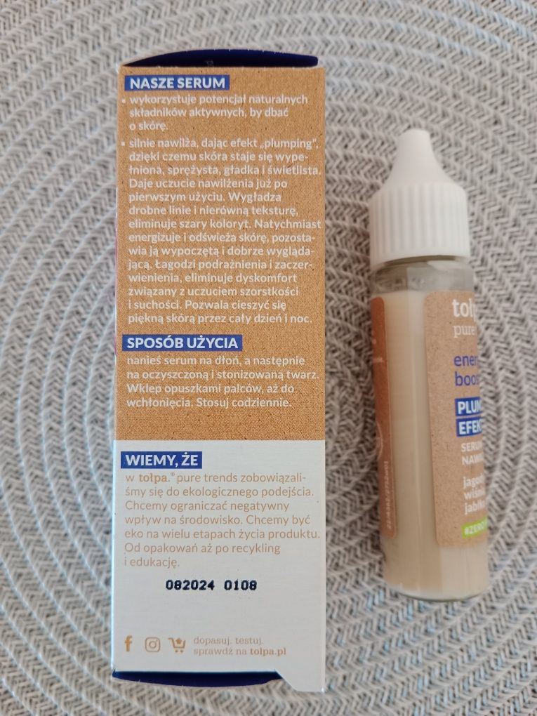 Tołpa pure trends energy boost serum nawilżające