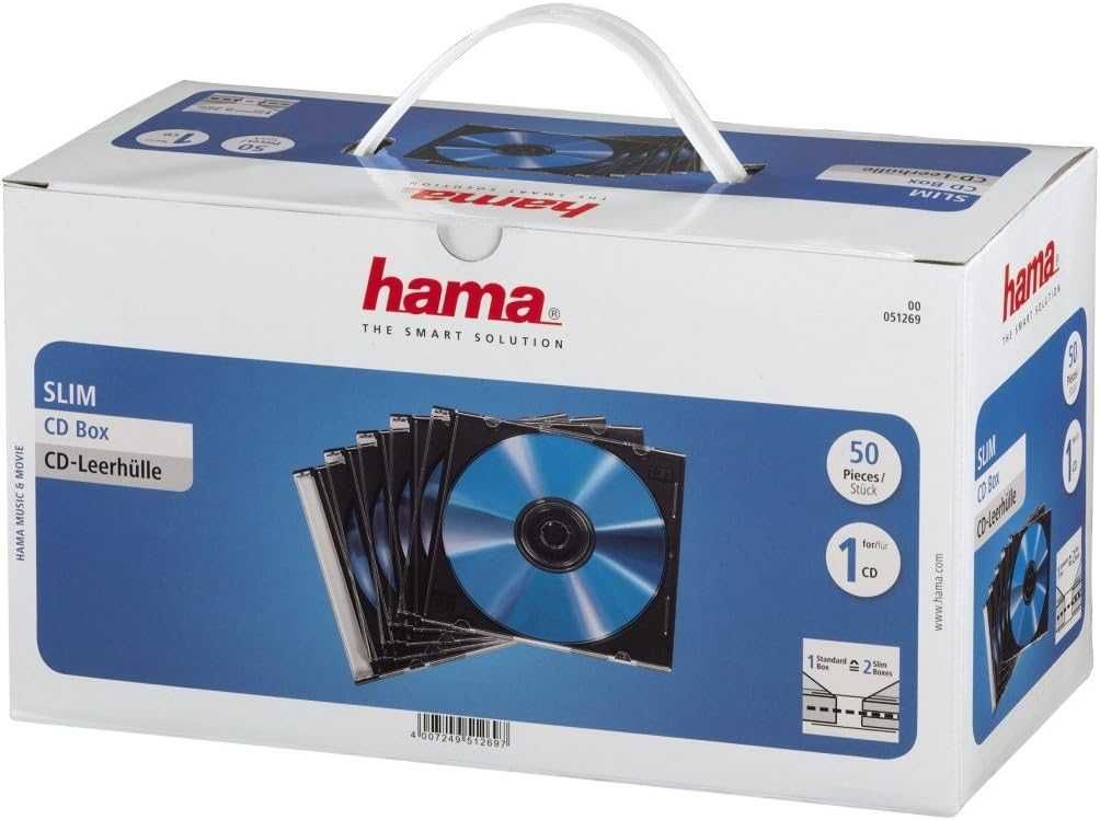 Hama CD puste etui ochronne opakowanie 46 sztuk