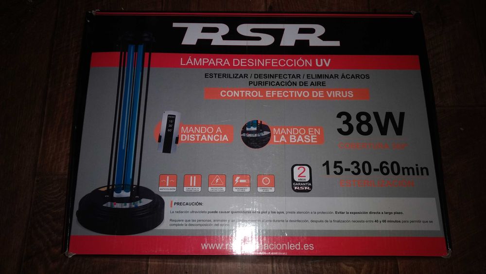 Lampa Dezynfekcyjna UV z pilotem bakterie wirusy roztocza sterylizacja