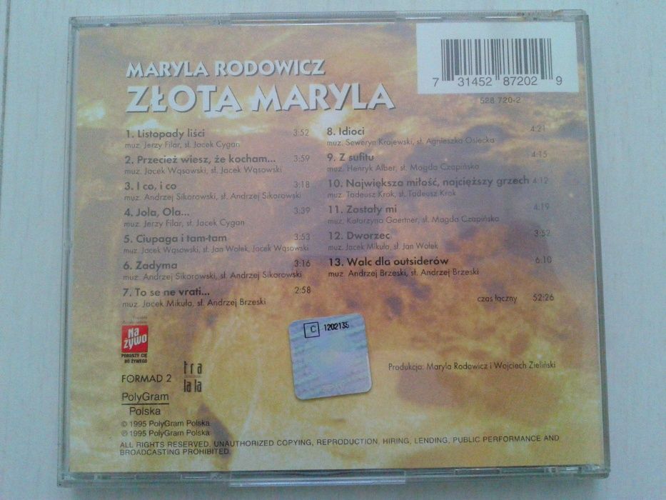 Maryla Rodowicz - Złota Maryla CD