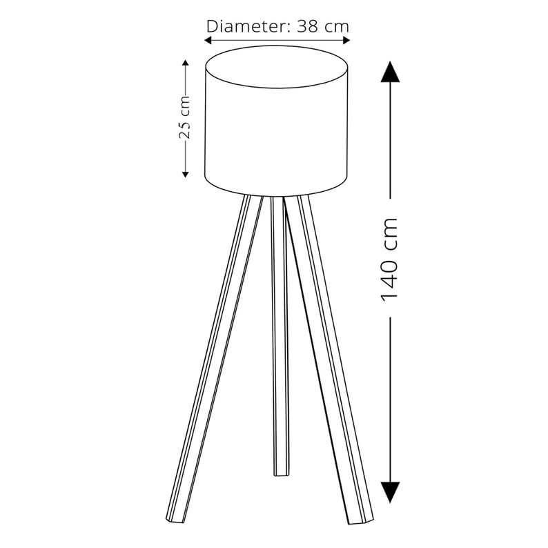 Lampa Asir stojąca AYD 1xE27/60W/230V